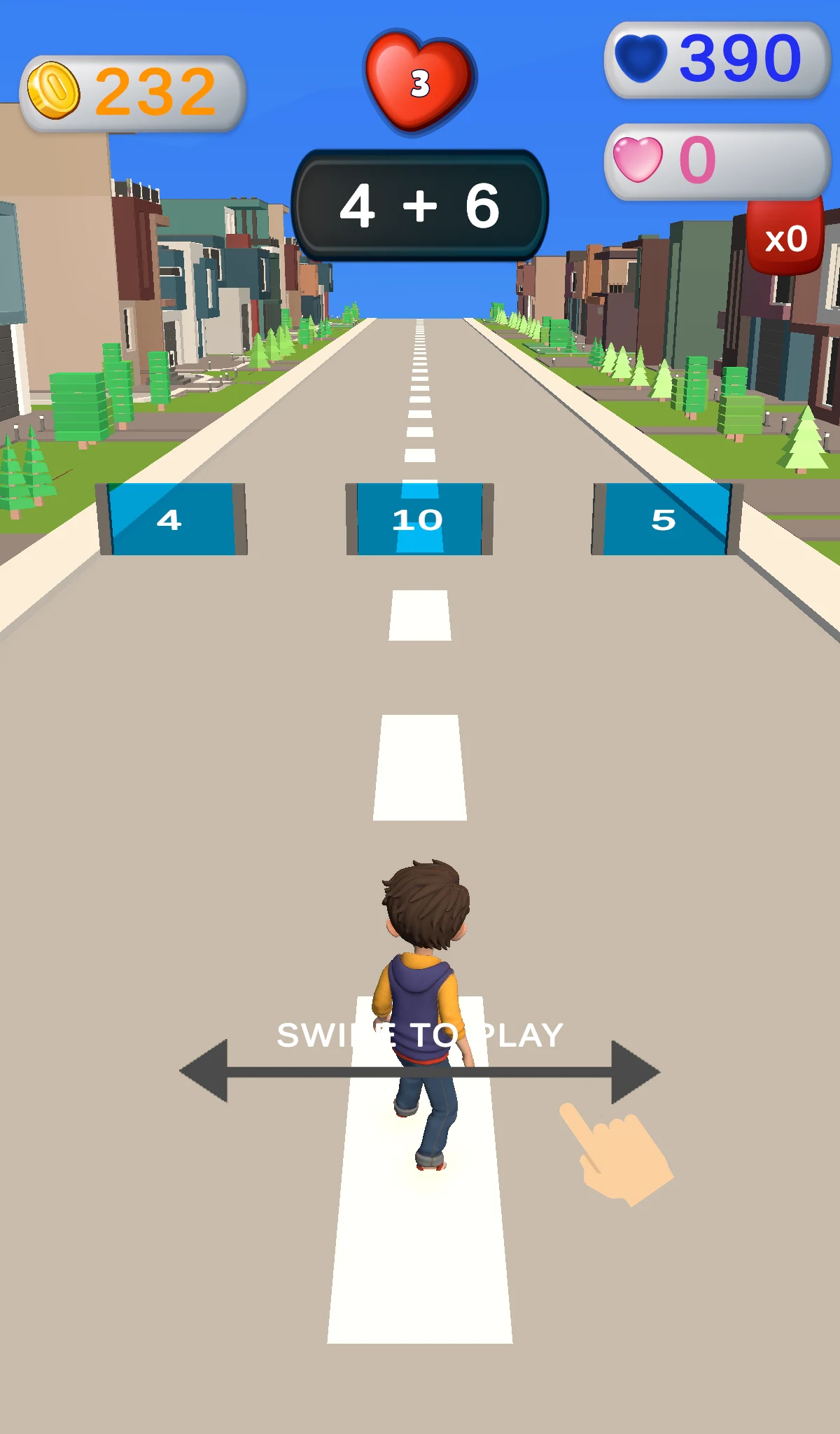 Math Runner 3D screenshot